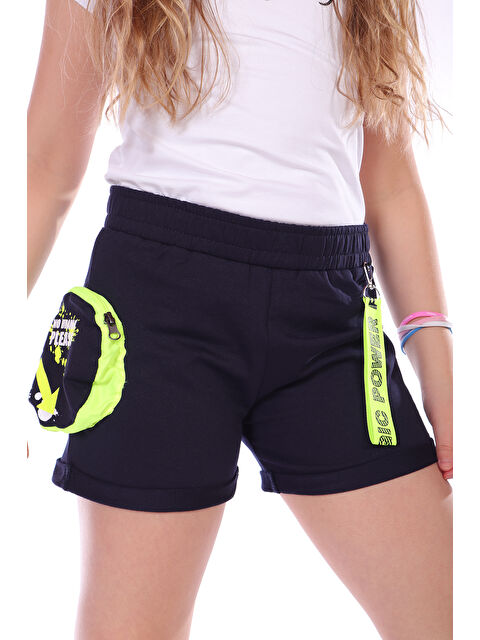 Toontoykids Kız Çocuk Cep No Drama Please Baskılı Şort - S000420503-21164