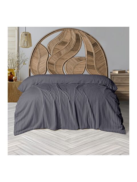 Dolce Bonita Home Wellsoft Fitilli Battaniye 200X220 Gri - S000492798-20600