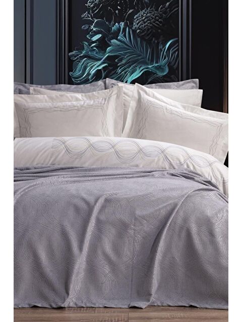 Çeyiz Diyarı Aren Gelin Seti 7 Parça Gri - S000492804-20600