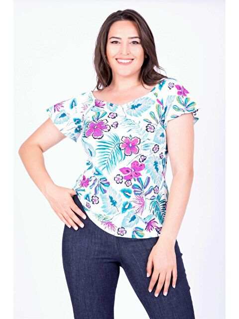 Mylinemoda Damla Yaka Tişört - S000239163-20063