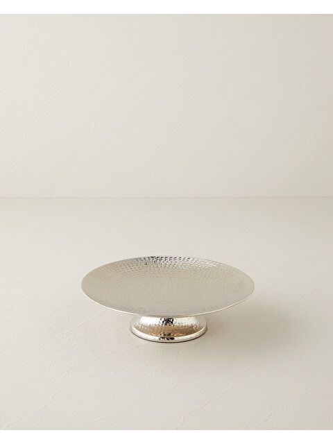 English Home Adora Metal Dekoratif Tepsi 23.5 x 23.5 x 7 cm Silver - S000466374-18105