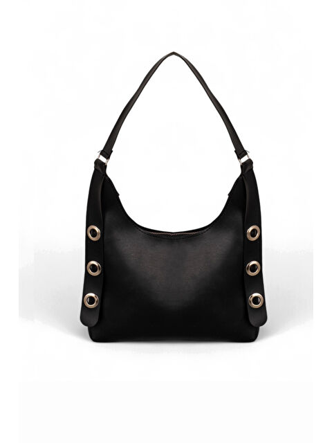 TONNY BLACK Kadın Siyah Tek Bölmeli Baget Kol ve Omuz Çantası - S000500335-19351