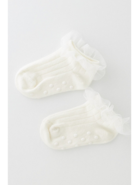 Katia And Bony Kız Bebek Tül Aksesuarlı Step Çorap Beyaz
