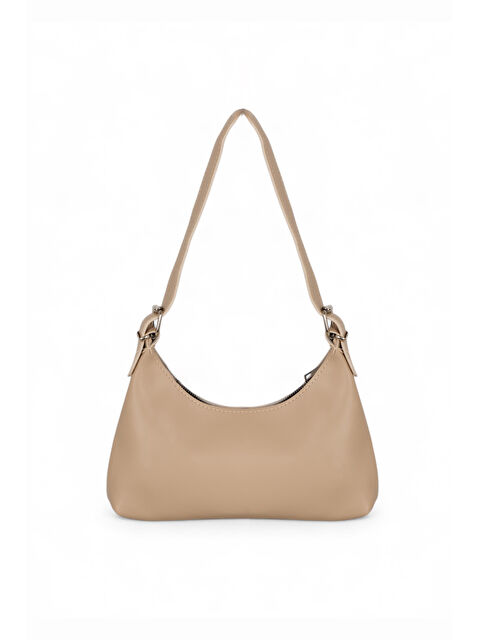 TONNY BLACK Kadın Vizon Suni Deri Baget El ve Omuz Çantası - S000495414-26429