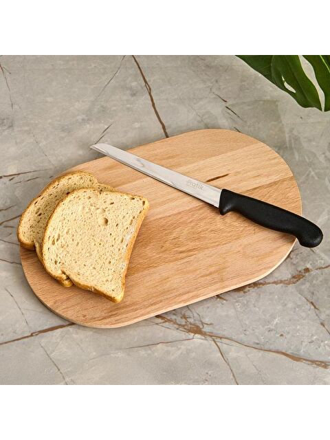 Pratik İnce Dişli Ekmek Bıçağı - Siyah - 17 cm - S000376267-19351