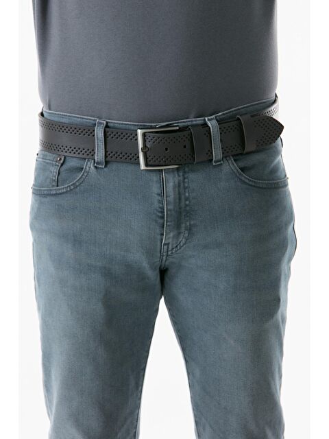 Fullamoda Spor Suni Deri Kemer - S000241354-19351