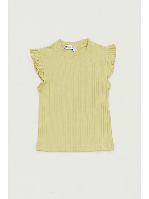 Fullamoda Fitilli Kolu Fırfırlı Kız Çocuk Tişört - S000217553-18547