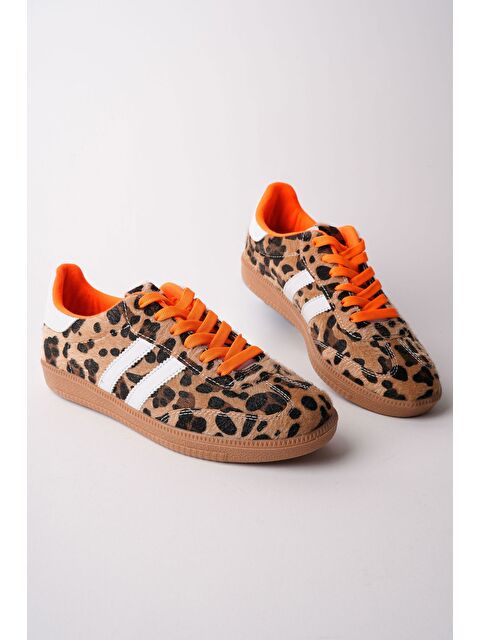 Muggo TAUPE Çift Bağcıklı Günlük Kadın Sneaker Spor Ayakkabı - S000497478-37262