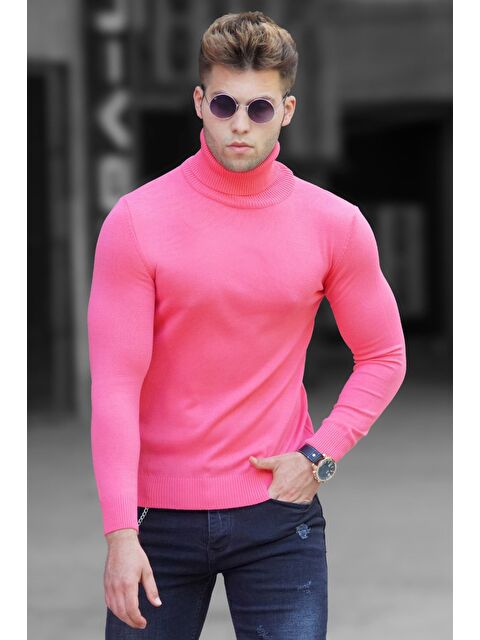 Madmext Nar Çiçeği Balıkçı Yaka Kazak 4656 - S000031536-20048