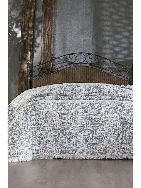 Çeyiz Diyarı Puffy Pamuk Çift Kişilik Tek Battaniye 200x220 İndigo - S000495590-23093