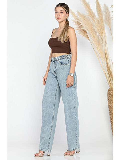Gülseli Cep Detaylı Kadın Mom Jean Pantolon - S000299456-3642