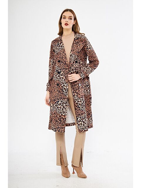 Comstar Astarsız Cepli Düğmeli Kuşaklı Yazlık Trenç