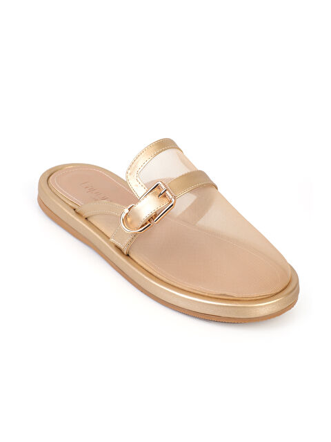 Capone Outfitters Bobbie Fileli Düz Topuklu Kadın Sabo Terlik - S000514222-20076