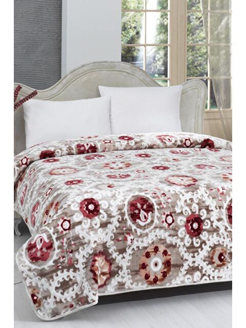 Çeyiz Diyarı Lacasa 1099 Çift Kişilik Battaniye Mürdüm - S000495608-20036