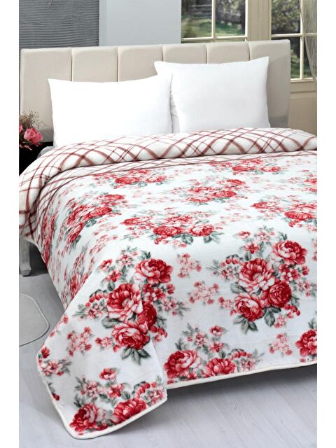 Çeyiz Diyarı Lacasa 1101 Çift Kişilik Battaniye Bordo - S000495617-19951