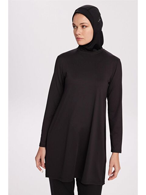 Haşema Active H-Per Fit Siyah Tesettür Antrenman Üstü Act-29 - S000490398-19351