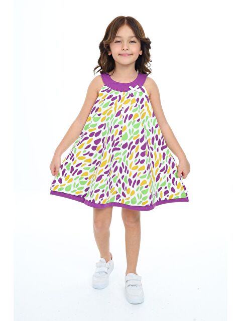 Toontoykids Kız Çocuk Baskılı Elbise - S000272726-29334
