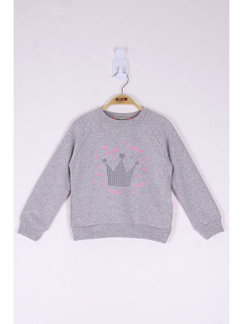 Toontoykids Kız Çocuk Taç Baskılı Sweatshirt - S000421278-20600