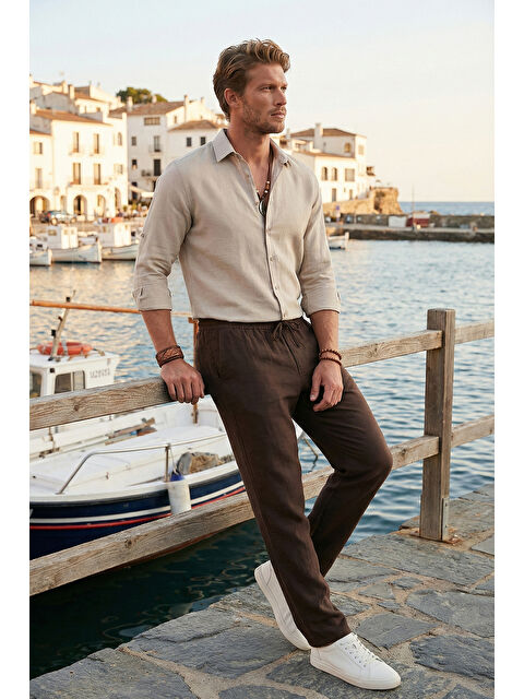 Buratti Regular Fit Normal Bel Düz Paça Pantolon 6689255 - S000526585-19413