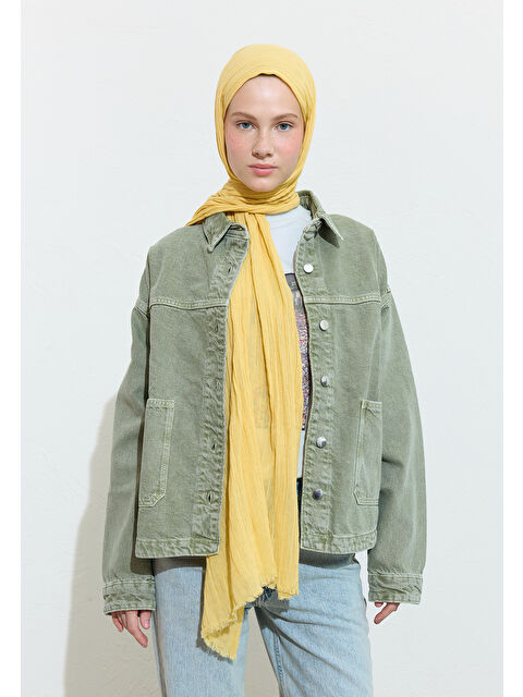 Fresh Scarfs PAMUKLU KETEN ŞAL MANGO SORBET - S000420027-4744