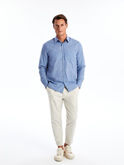 KOOR REGULAR FİT MAVİ ERKEK GÖMLEK EG133