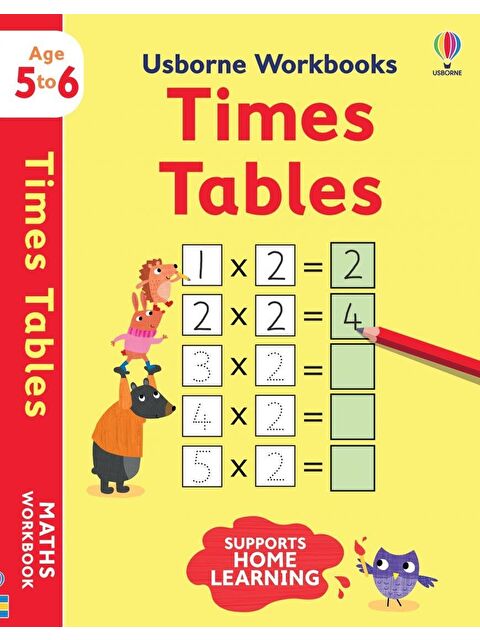 Usborne Publishing Usborne Workbooks: Times tables 5-6 - S000454325-23173