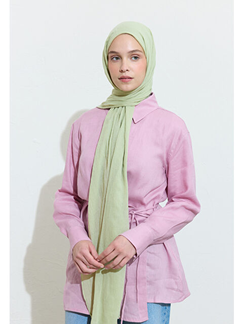 Fresh Scarfs PAMUKLU KETEN ŞAL PISTACHIO MACARON - S000420027-19981