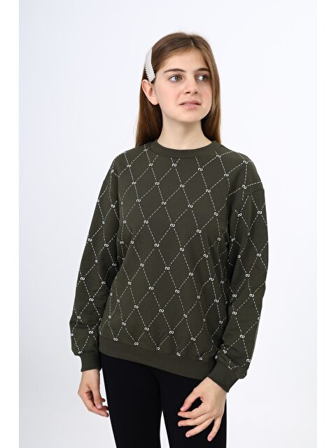 Toontoykids Kız Çocuk Baskılı Sweatshirt