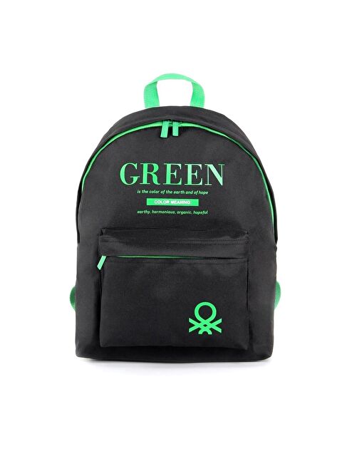 United Colors Of Benetton Laptop Bölmeli Okul Sırt Çantası 2 Bölmeli Siyah 03805 - S000195944-19351