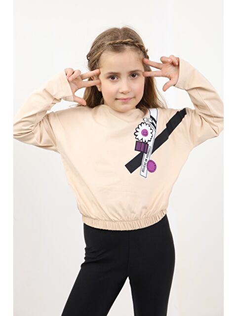 Toontoykids Kız Çocuk Baskılı Tişört