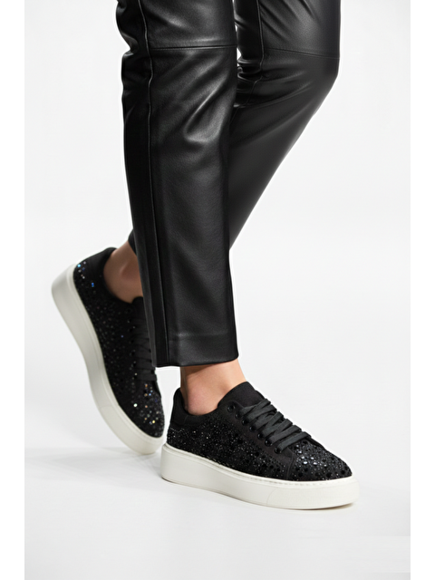 Fox Shoes Siyah Kadın Spor Y444708402 - S000518207-19351