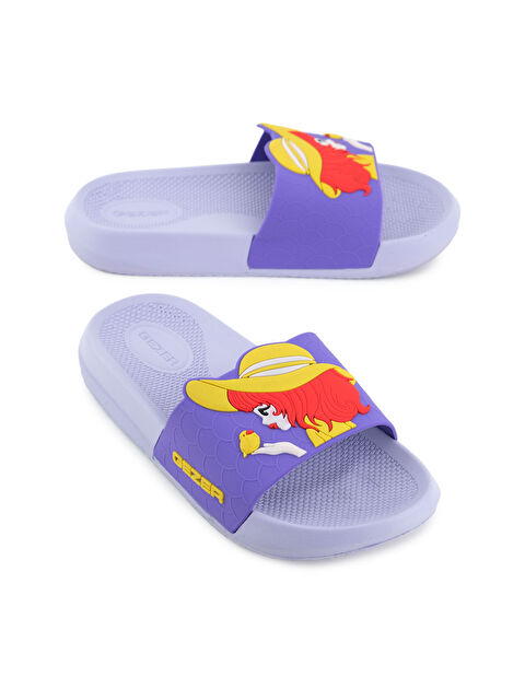 Gezer Kız Çocuk Yazlık PU Islak Zemine Uygun Ev Banyo Bahçe Havuz Terlik - S000360845-37492