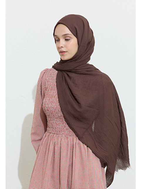 Fresh Scarfs PAMUKLU KETEN ŞAL TİRAMİSU - S000420027-4308