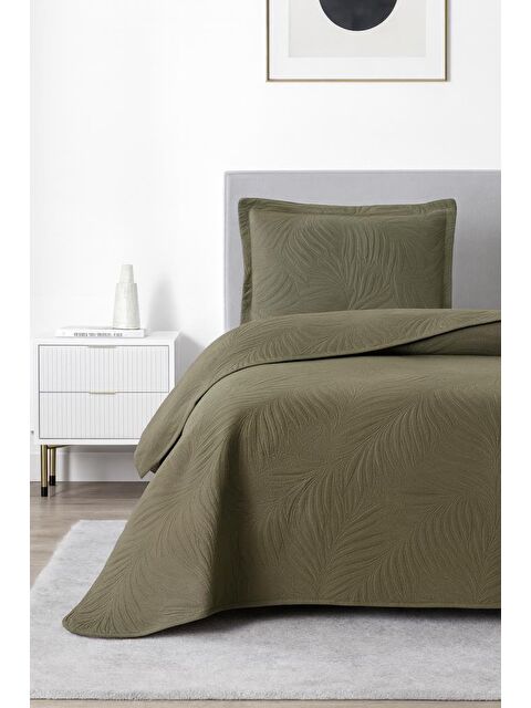 Çeyiz Diyarı Münih Tek Kişilik Lüks Kadife 180x240 cm Yatak Örtüsü Antrasit - S000496436-29666