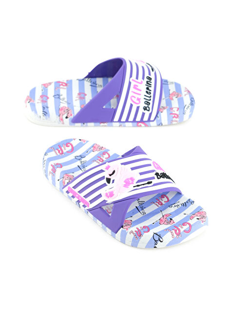 Gezer Kız Çocuk Yazlık Ballerina PU Islak Zemine Uygun Ev Banyo Bahçe Havuz Terlik - S000360873-37492