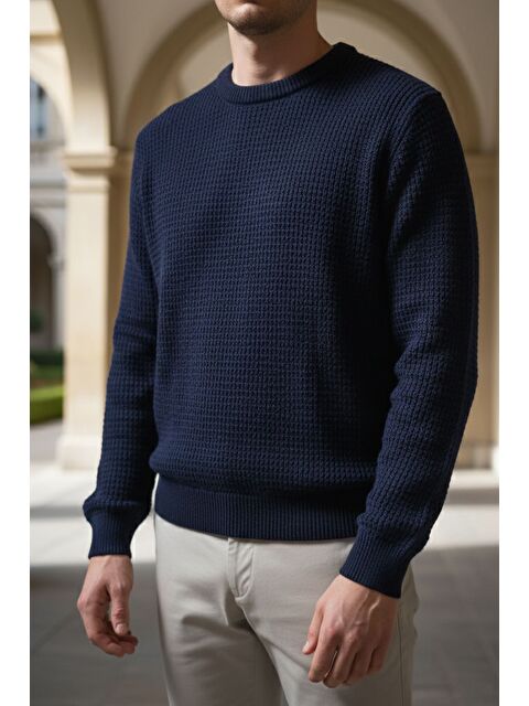 Mishar İtalia Erkek Bisiklet Yaka Örme Triko Kazak - S000491487-21164