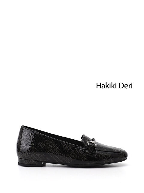 GÖNDERİ(R) Kadın GRİ Tokalı Hakiki Deri Babet - S000493387-20600