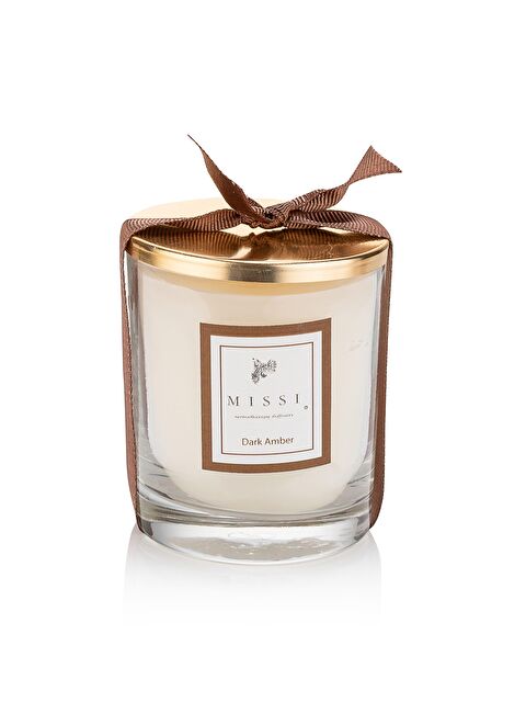 Missi Kapaklı Dark Amber Kokulu Vegan Mum (140 gr) - S000241426-19965