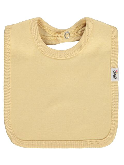 Civil Baby Arkadan Çıtçıtlı Unisex Mama Önlük - Sarı Standart - S000504025-20072