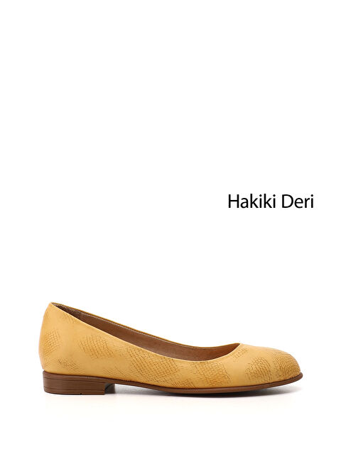 GÖNDERİ(R) Kadın A.HARDAL Hakiki Deri Babet - S000493432-7379