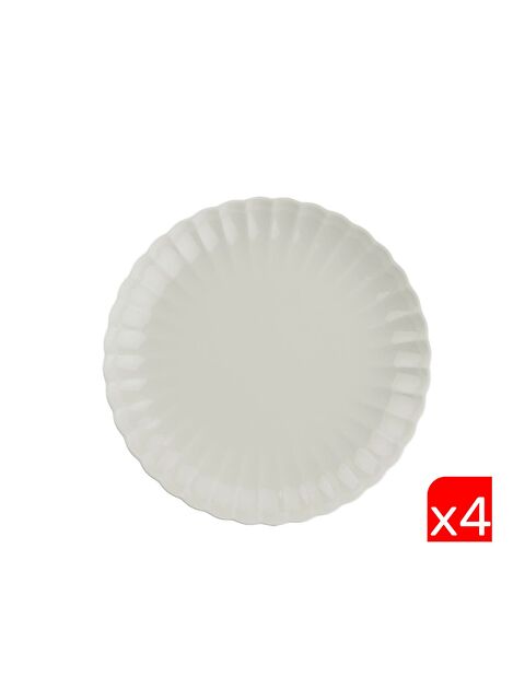 Kütahya Porselen Bone Luz Krem Servis Tabağı 27cm 4 lü - S000504511-23173