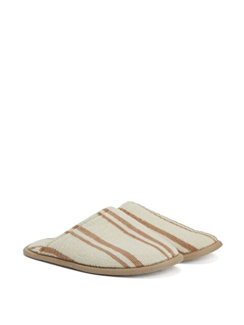 İrya In Lines İpliği Boyalı Unisex Terlik Mocha - S000502756-26423