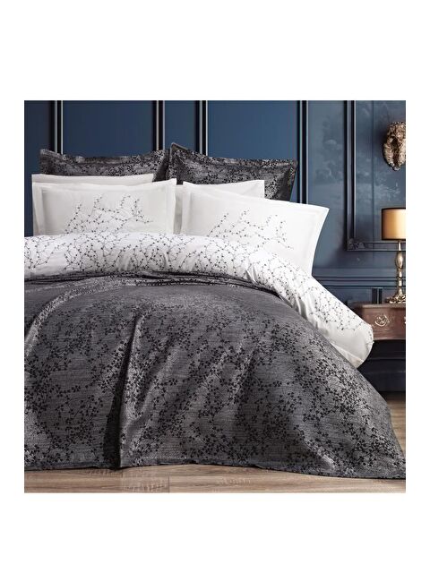 Çeyiz Diyarı Burçak Gelin Seti 7 Parça Antrasit - S000494902-29666