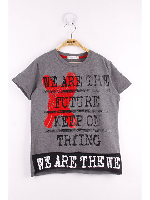 Toontoykids Erkek Çocuk Neon Baskılı Garnili Tişört - S000417928-29666