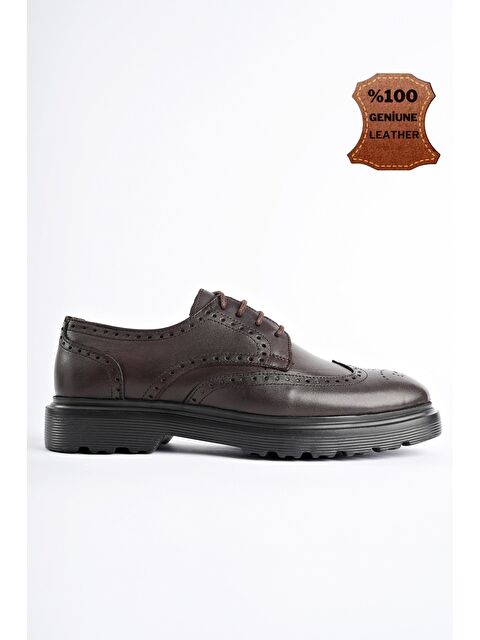 Muggo ANDRE Klasik Hakiki Deri Bağcıklı Ortopedik Erkek Casual Ayakkabı - S000332798-19413