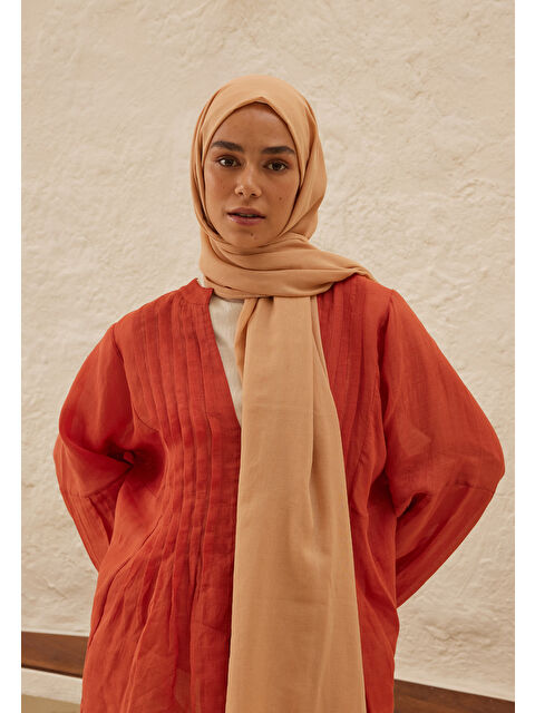 Fresh Scarfs İnce Pamuk Vual Şal Yavruağzı - S000420394-2373