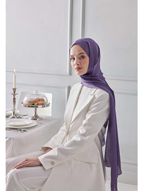 Fresh Scarfs Janjanlı Şal Lavanta - S000420499-475
