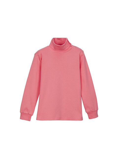 Lovetti Somon Kız Çocuk Tam Balıkçı Uzun Kol Çıtçıtlı Tişört - S000053879-24085