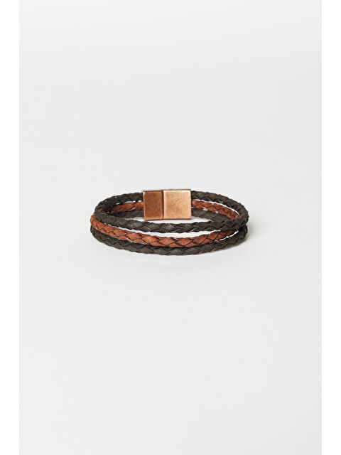 Altınyıldız Classics Erkek Kahverengi Deri Bileklik - S000416463-19413