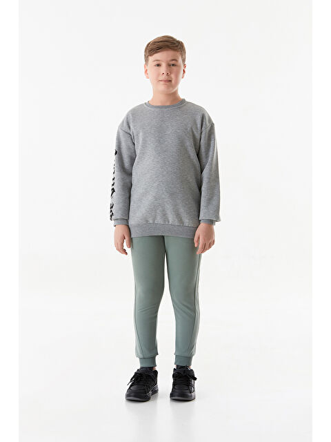 Fullamoda Hello Drew Armalı Jogger Unisex Çocuk Eşofman Altı - S000344182-20054